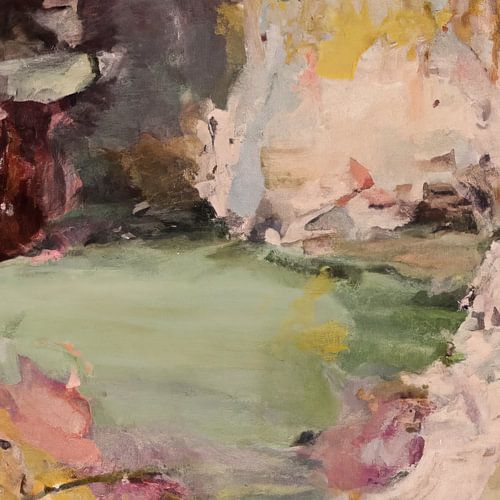 Malerei: abstrakte Landschaft