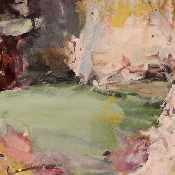 Schilderij: abstract landschap van Studio Allee