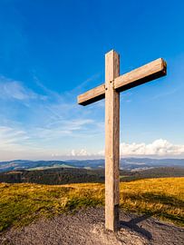 Blick vom Belchen über den Schwarzwald von Werner Dieterich