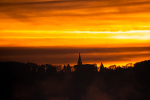 Abendstimmung beim Herkules in Kassel