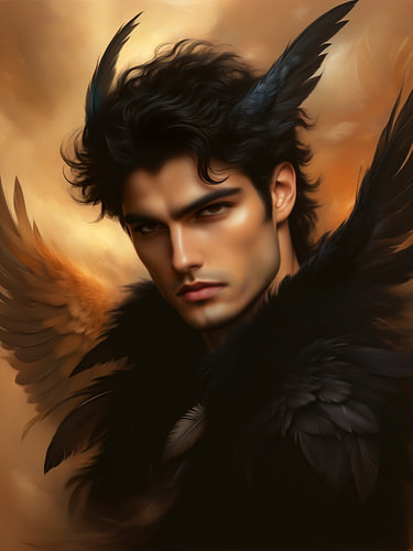 Dark romance, A raven's vow van Hilde Remerie Photography and digital art