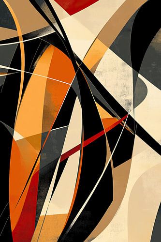 Abstraction moderne avec des rayures