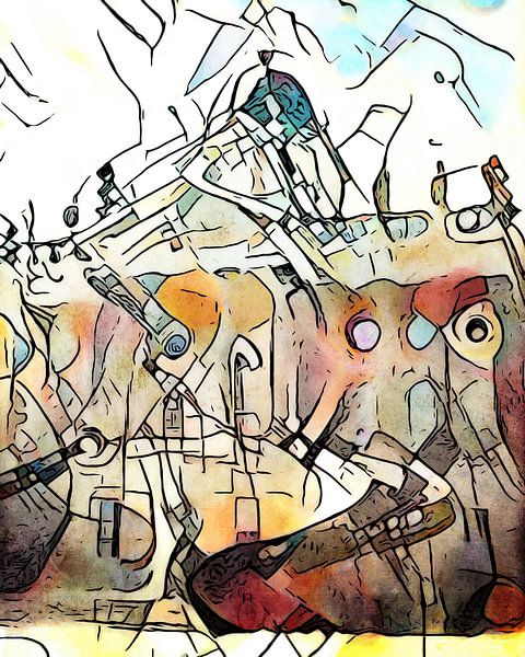 Sanssouci abstract, motif 3 by zam art