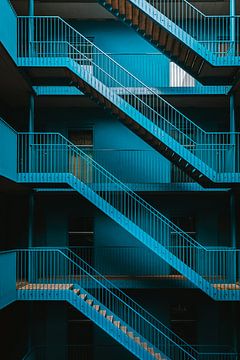 The Blue Waterfall Staircase by Maikel Claassen Fotografie