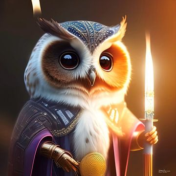 hibou (fantaisie) sur Gelissen Artworks