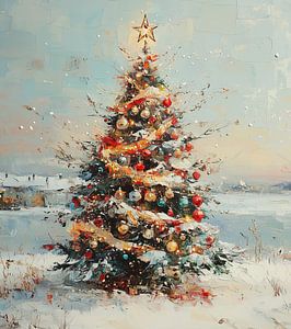 Weihnachtsbaum | Weihnachtsbaum mit Christbaumkugeln