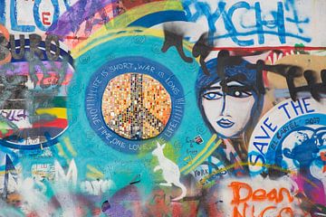 John Lennon wall in Prague, Czech Republic by Joost Adriaanse