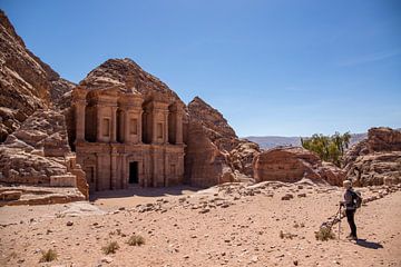 Petra monastery. by Floyd Angenent