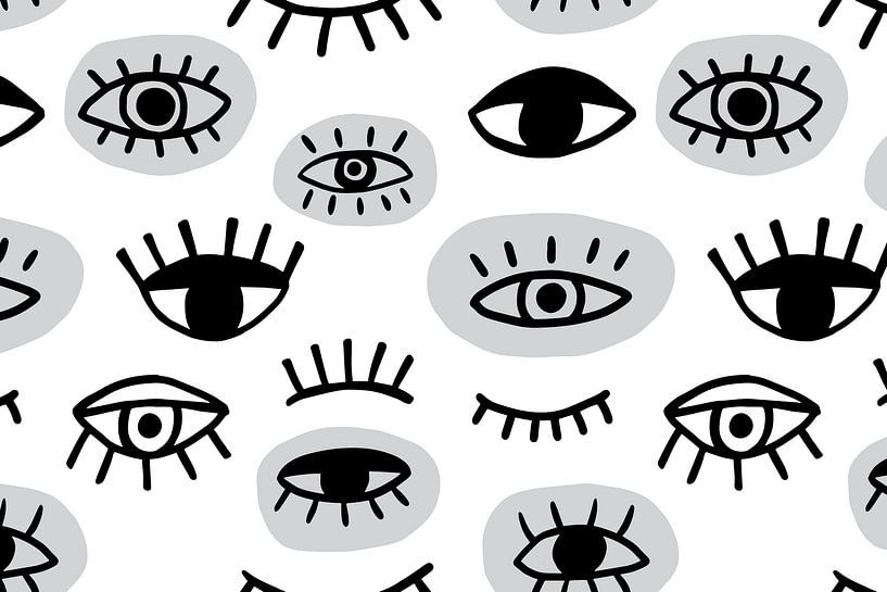 Modern abstract illustration of all kinds of eyes. by Studio Allee