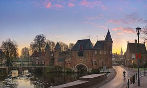 Sonnenaufgang Koppelpoort Amersfoort von Mark Meijrink