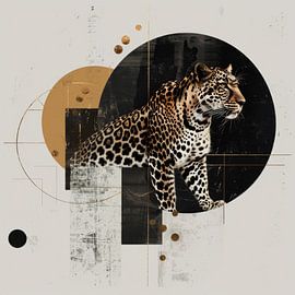 Geometrischer Leopard von Poster Art Shop