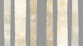 Wabi Sabi Stripes Beige by Mad Dog Art