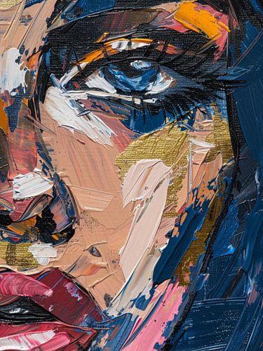 Modernes abstraktes Porträt