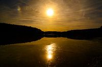 Soleil du soir au lech avec Halo