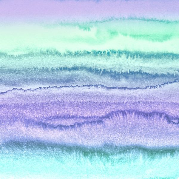 WITHIN THE TIDES Dreamy Abstract Pastel Waves by Monika Strigel