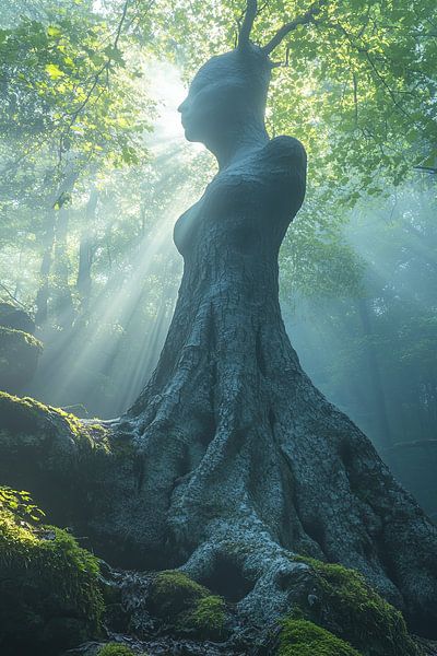 picturesque mystical forest by Egon Zitter
