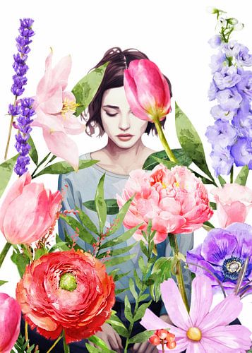 Sitting in the Garden von J.O. Han