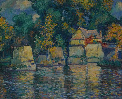 Theodore Earl Butler - Rote Brücke bei Vernon (1909)