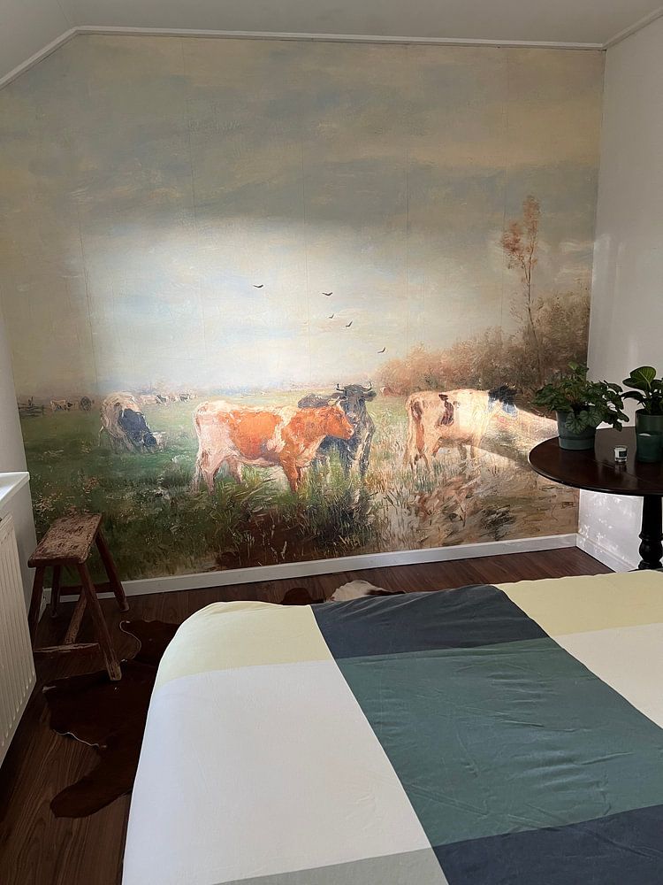 Koeien in een drassig weiland, Willem Maris 