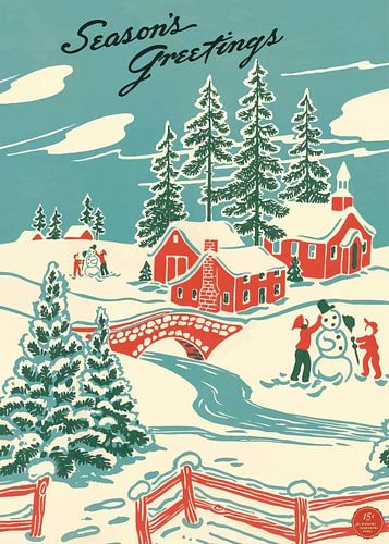 Nostalgisch winterlandschap