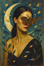L'œil du papillon de nuit sur Moonheart Artworks