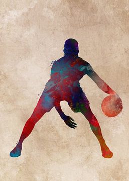 Basketballspieler #Basketball #Sport von JBJart Justyna Jaszke