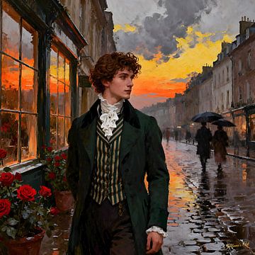 Zurück in der Zeit - Sein Blick durch die Goldene Stunde von Johannas Art Creations