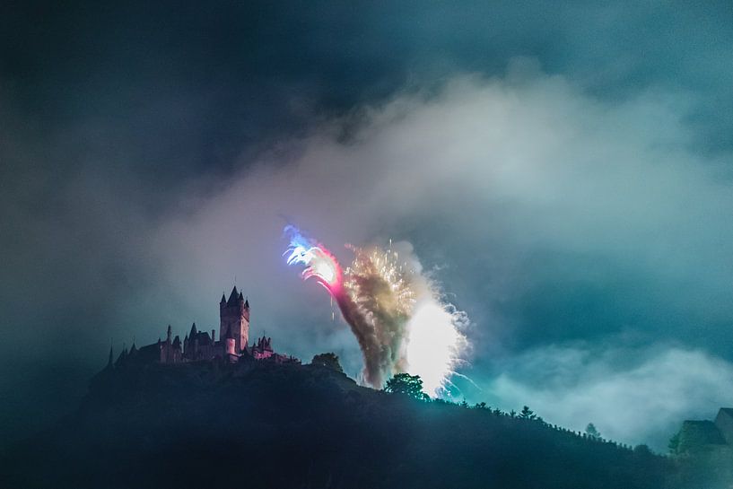 Feuerwerk in Cochem von Studio  Milaan