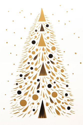 Christmas tree abstract