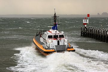 Loodsboot op de Westerschelde bij Vlissingen van MSP Canvas