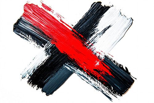 Abstract kunstwerk met dynamische kleuren