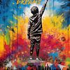Dream Big Dreams | Banksy Style Street Art Graffiti von Frank Daske | Foto & Design