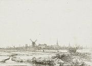 Rembrandt van Rijn, Ansicht von Amsterdam von Atelier Liesjes Miniaturansicht