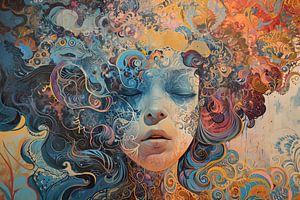 Modernes Porträt | Psychedelische Schönheit