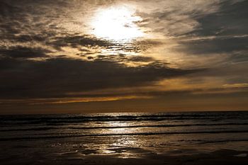 Zonsondergang Normandie