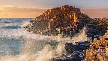 Sunset at The Giant's Causeway by Henk Meijer Photography