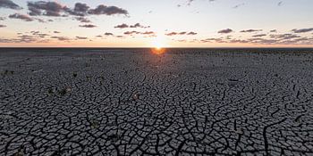 Sonnenuntergang über dem Wattenmeer