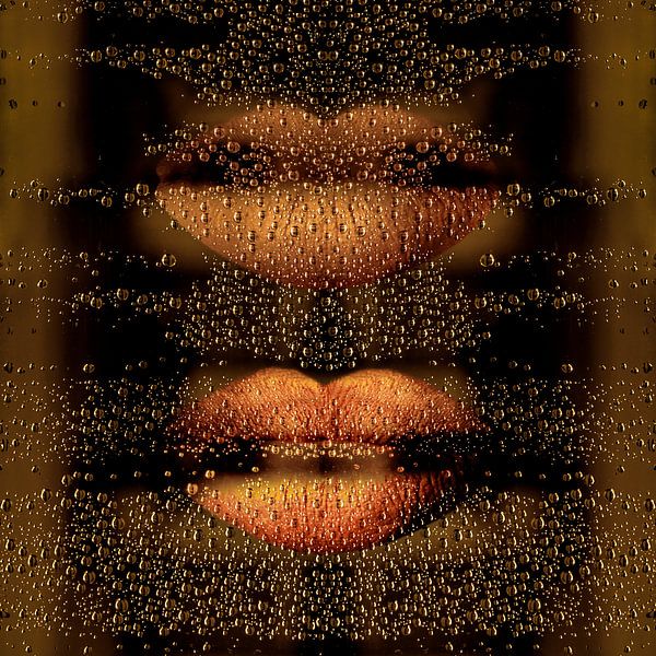 Lots of Champagne Kisses. Impressionism. Drops. by Alie Ekkelenkamp