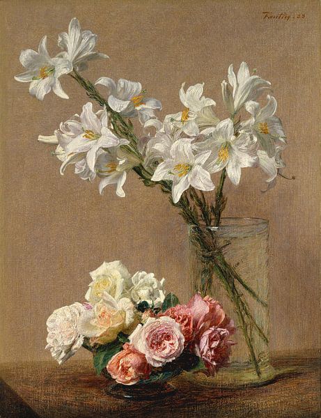 Rosen und Lilien von Oude Meesters Atelier