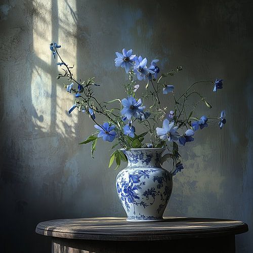 Rustikales Delfter Blau