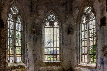 Het raamwerk van een kerk van Digitale Schilderijen