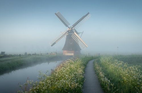 Poldermolen in Lentemist