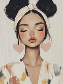 Queen of Pink Hearts by Carla Van Iersel