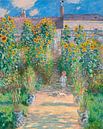 The Artist's Garden at Vétheuil - Claude Monet von Rebel Ontwerp Miniaturansicht