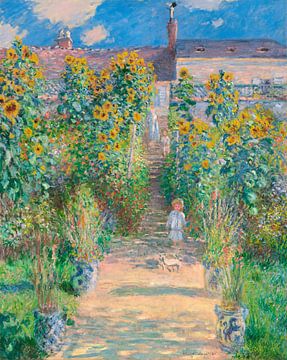 The Artist's Garden at Vétheuil, Claude Monet