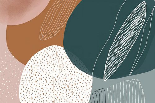 Moderne abstrakte, organische Formen