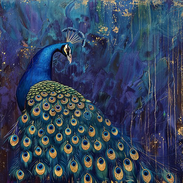 Peacock | Peacock Painting by Poster Art Shop