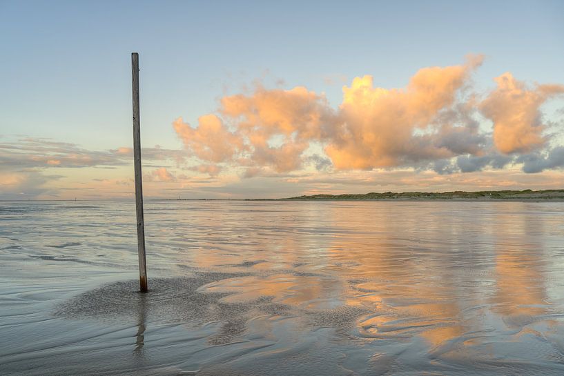 Le soir sur la plage à Sankt Peter-Ording par Michael Valjak