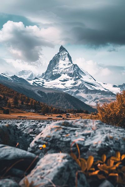 Alpines Hochland, atemberaubende Schönheit von fernlichtsicht