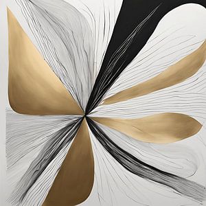 Noeud d'or abstrait